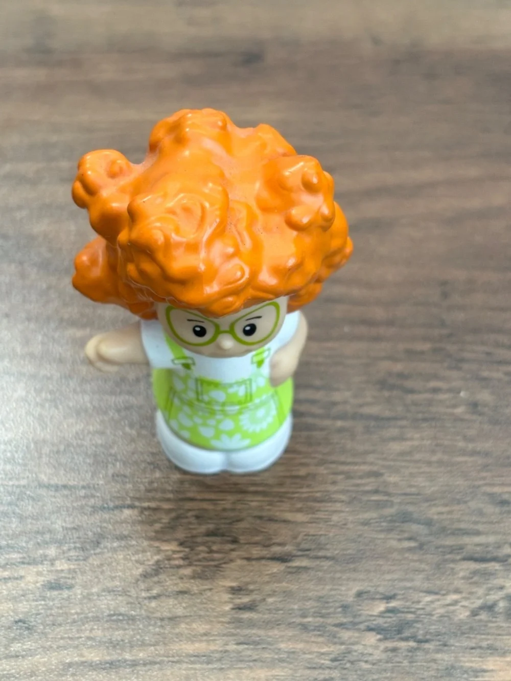 Fisher Price Little People Sofie Green Glasses White Floral Dress Figure 2012